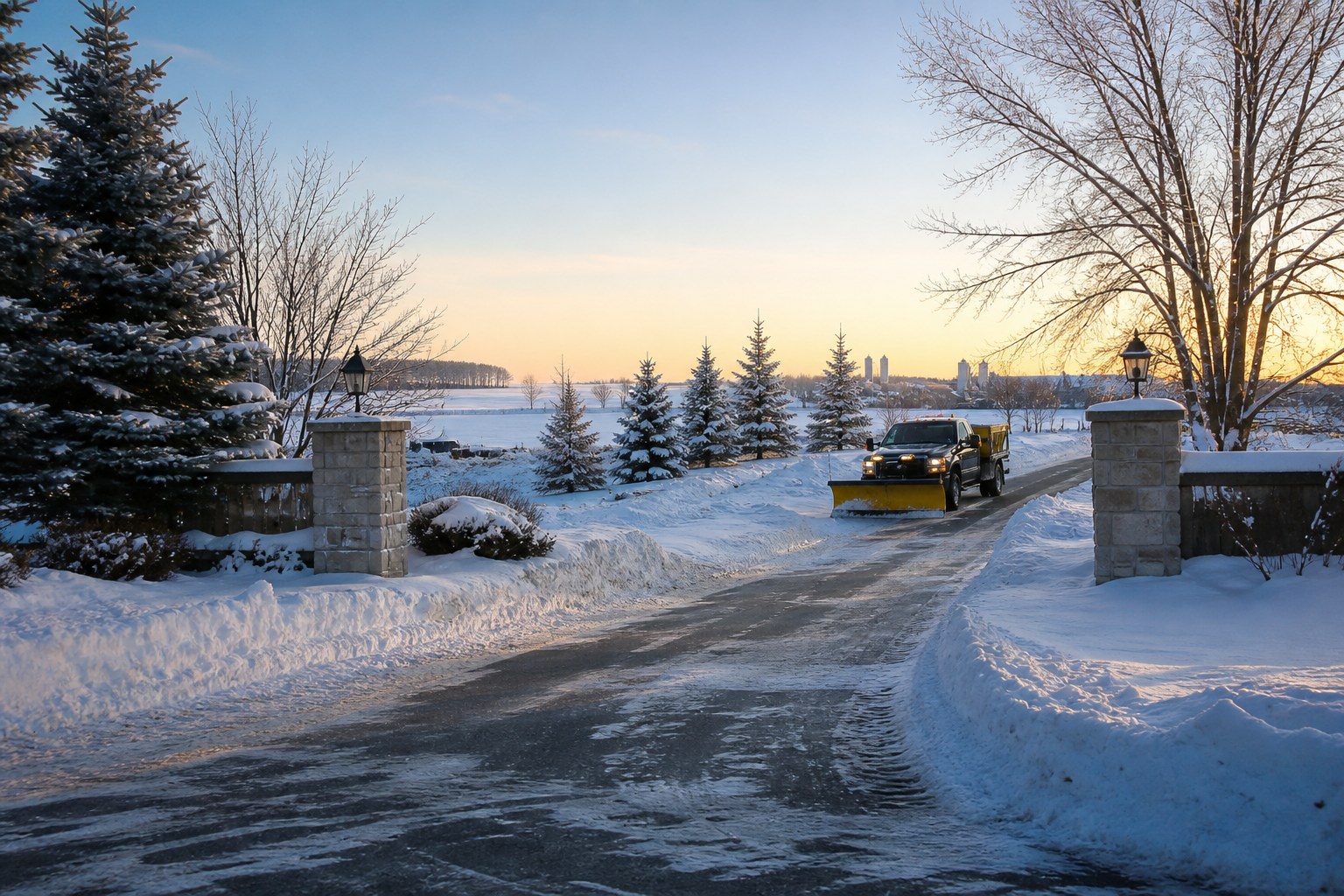 Snow and ice management service in the Kingston area